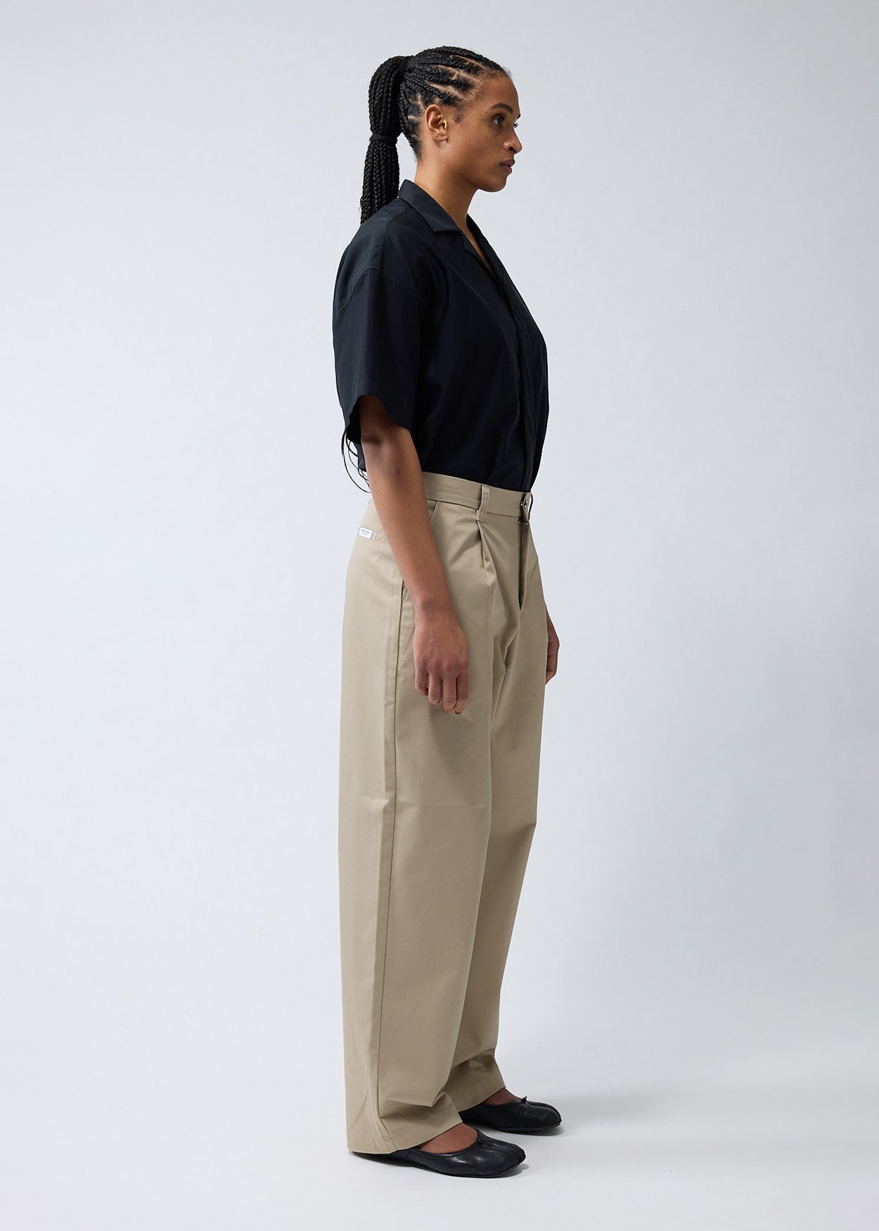 REWORKED TROUSERS CAMEL