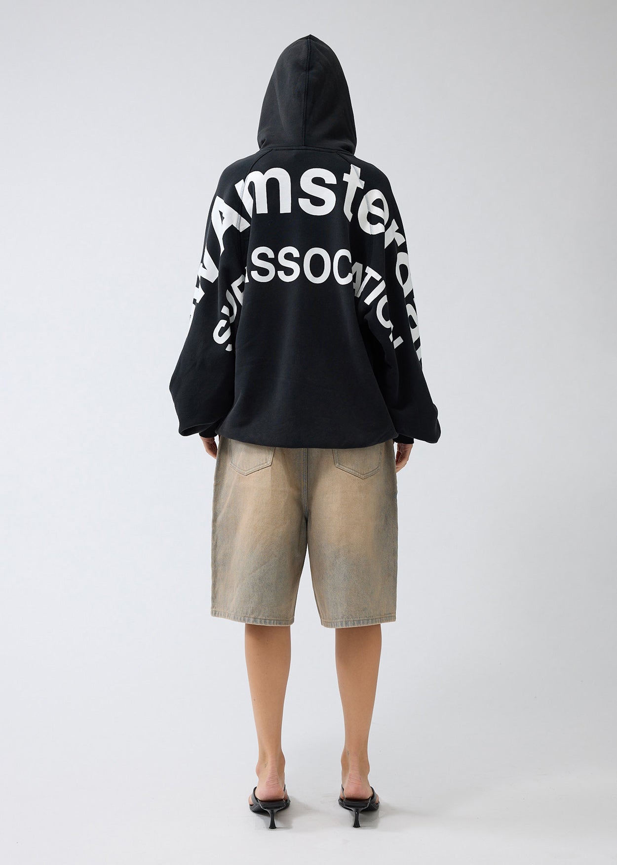 LOGO LINE HOODIE BLACK