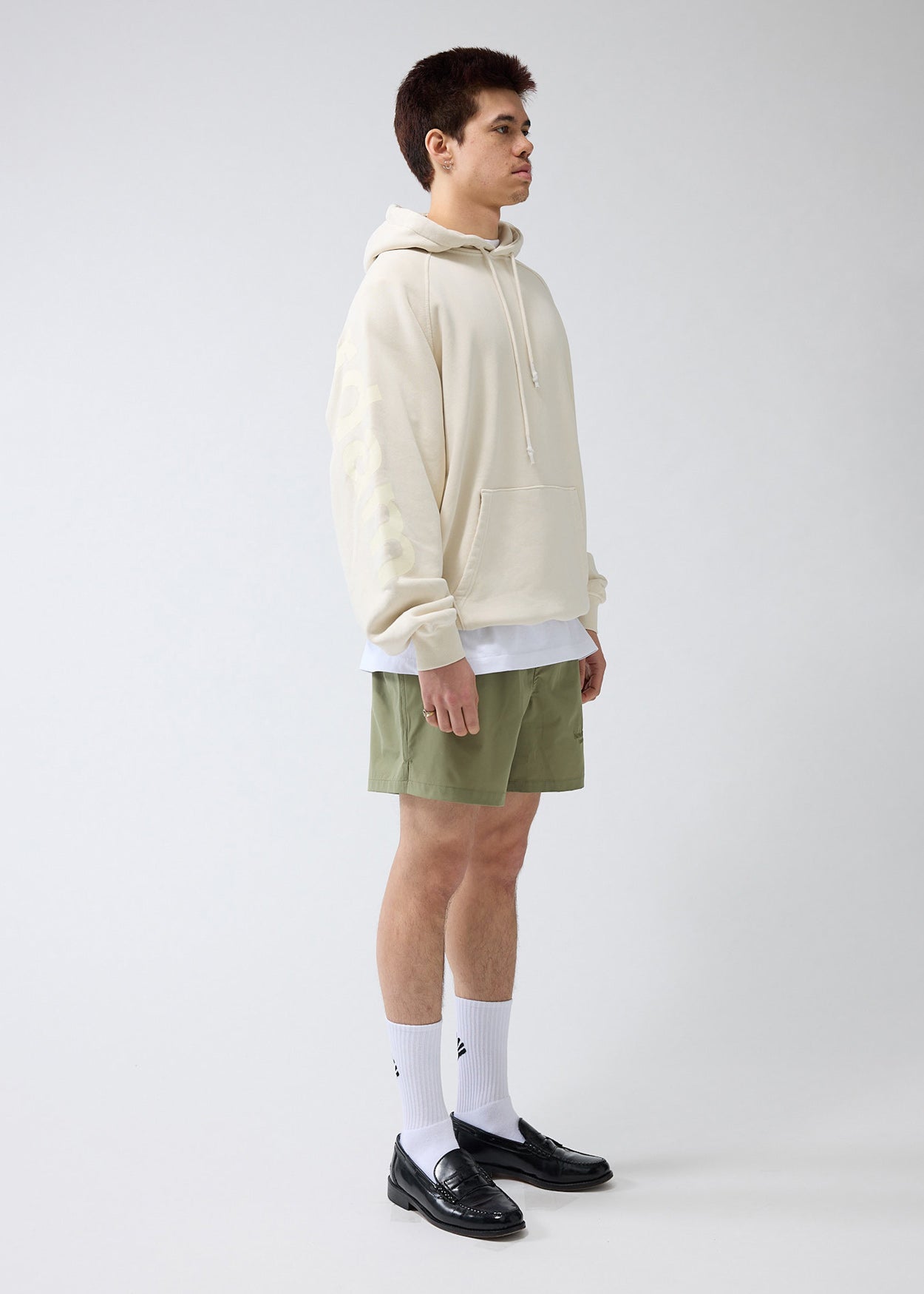 LOGO LINE HOODIE TURTLEDOVE