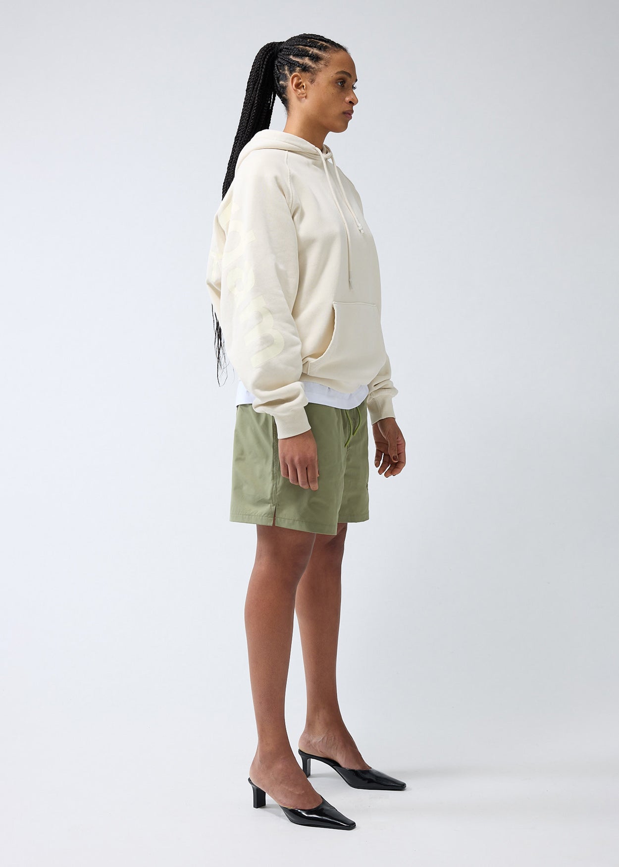 LOGO LINE HOODIE TURTLEDOVE
