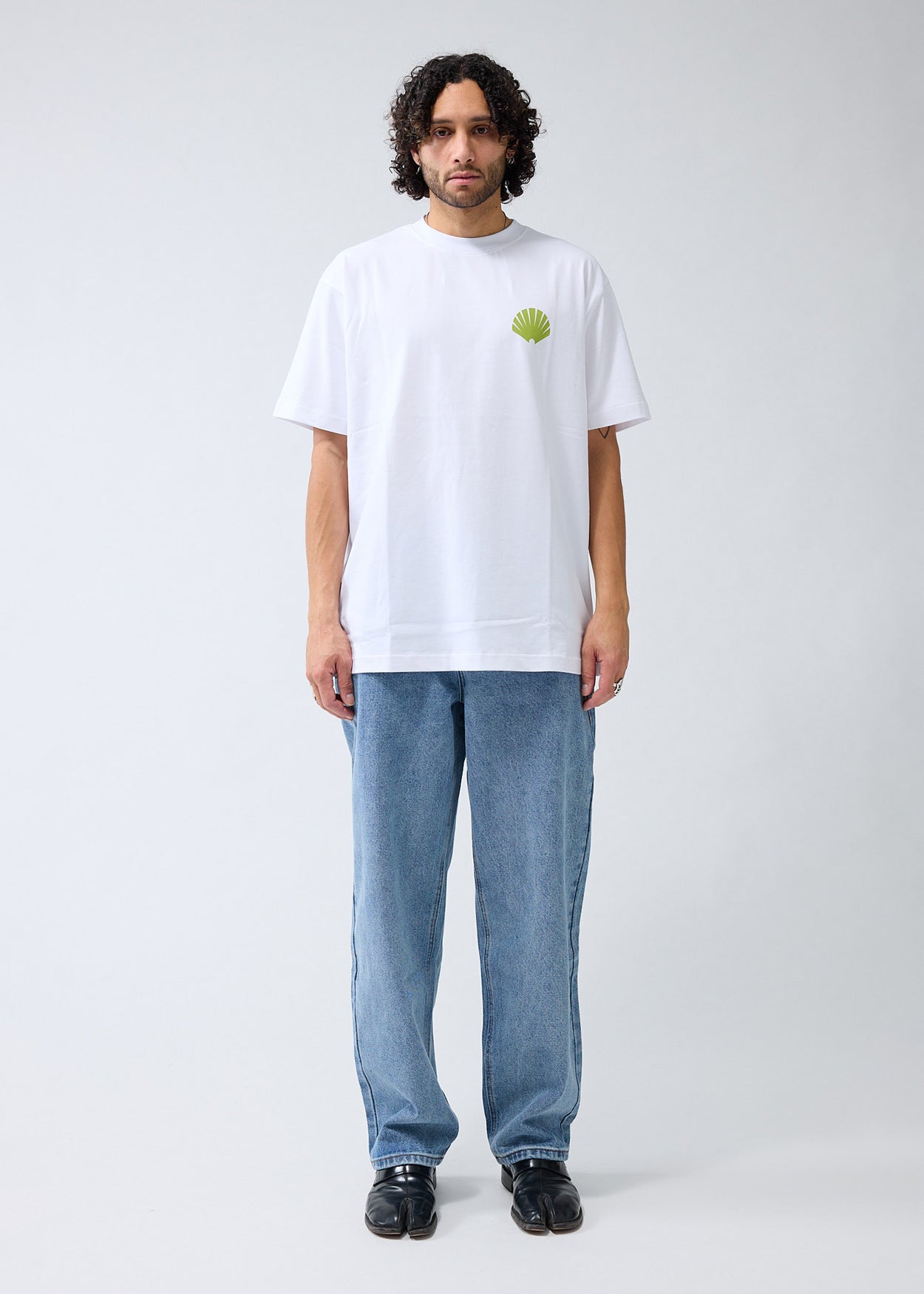LOGO TEE WHITE/GREEN