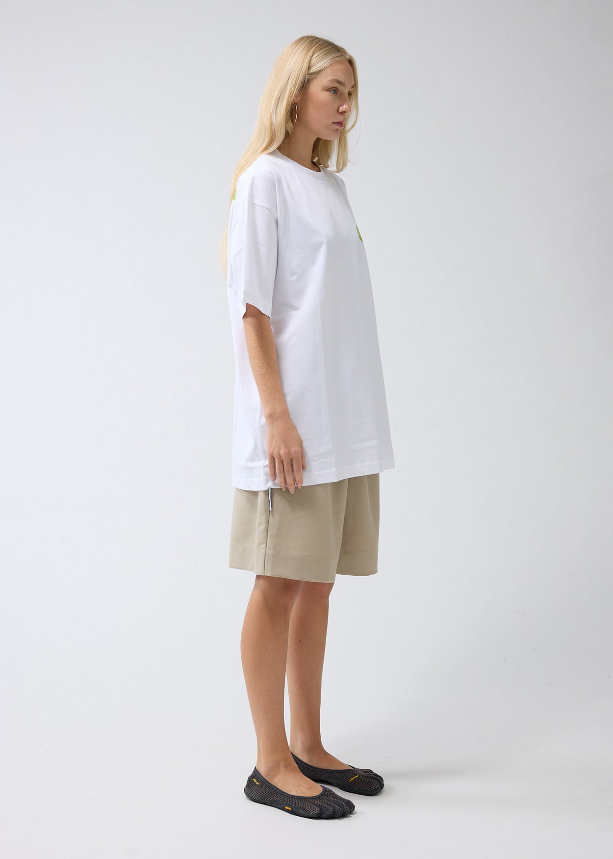 LOGO TEE WHITE/GREEN