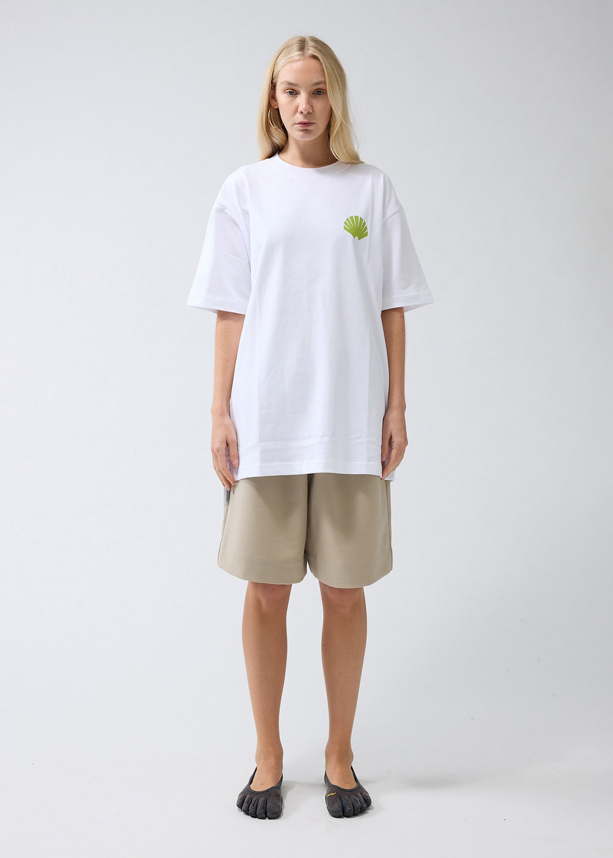 LOGO TEE WHITE/GREEN