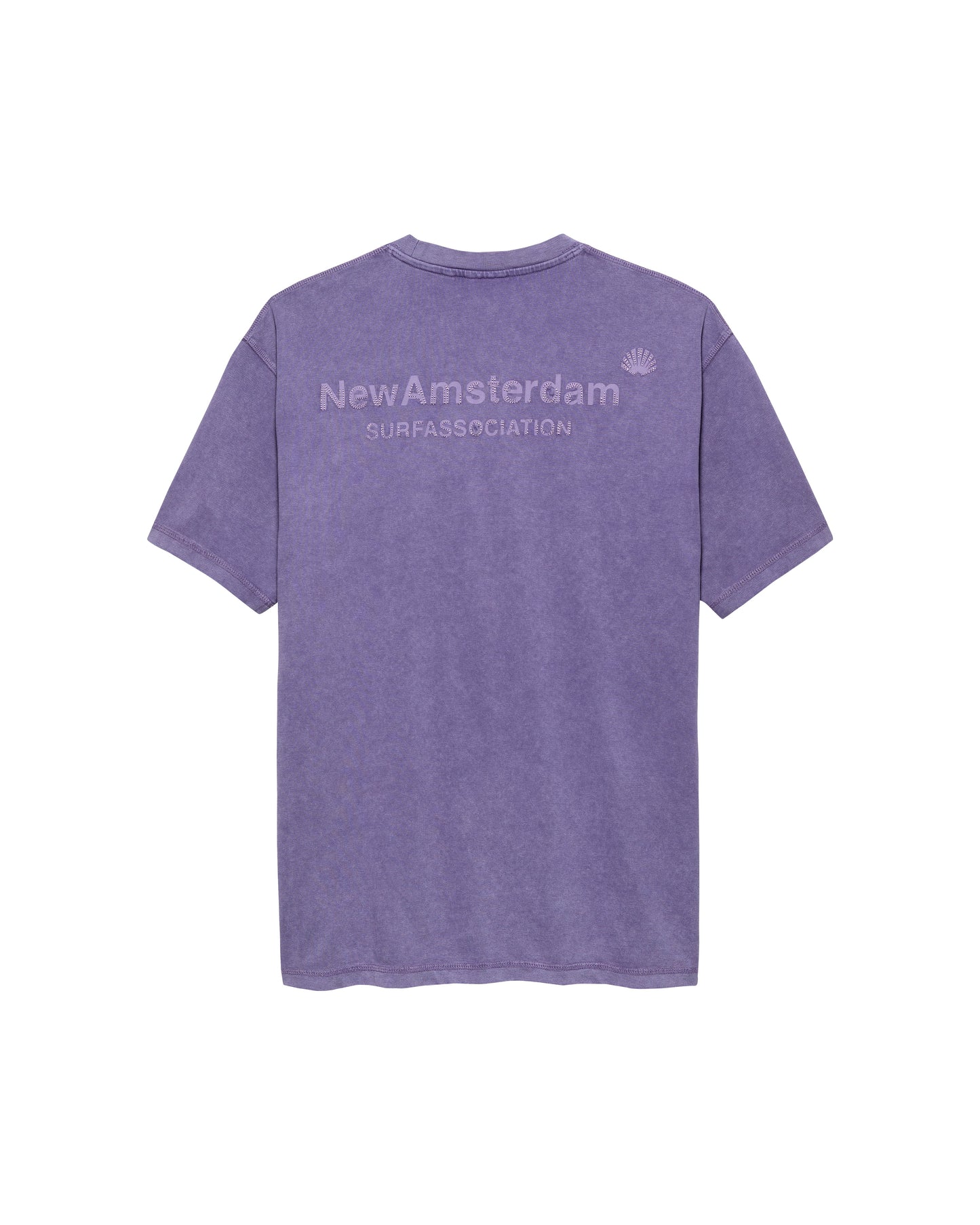 LOGO TEE WASHED EMBRO PURPLE HAZE