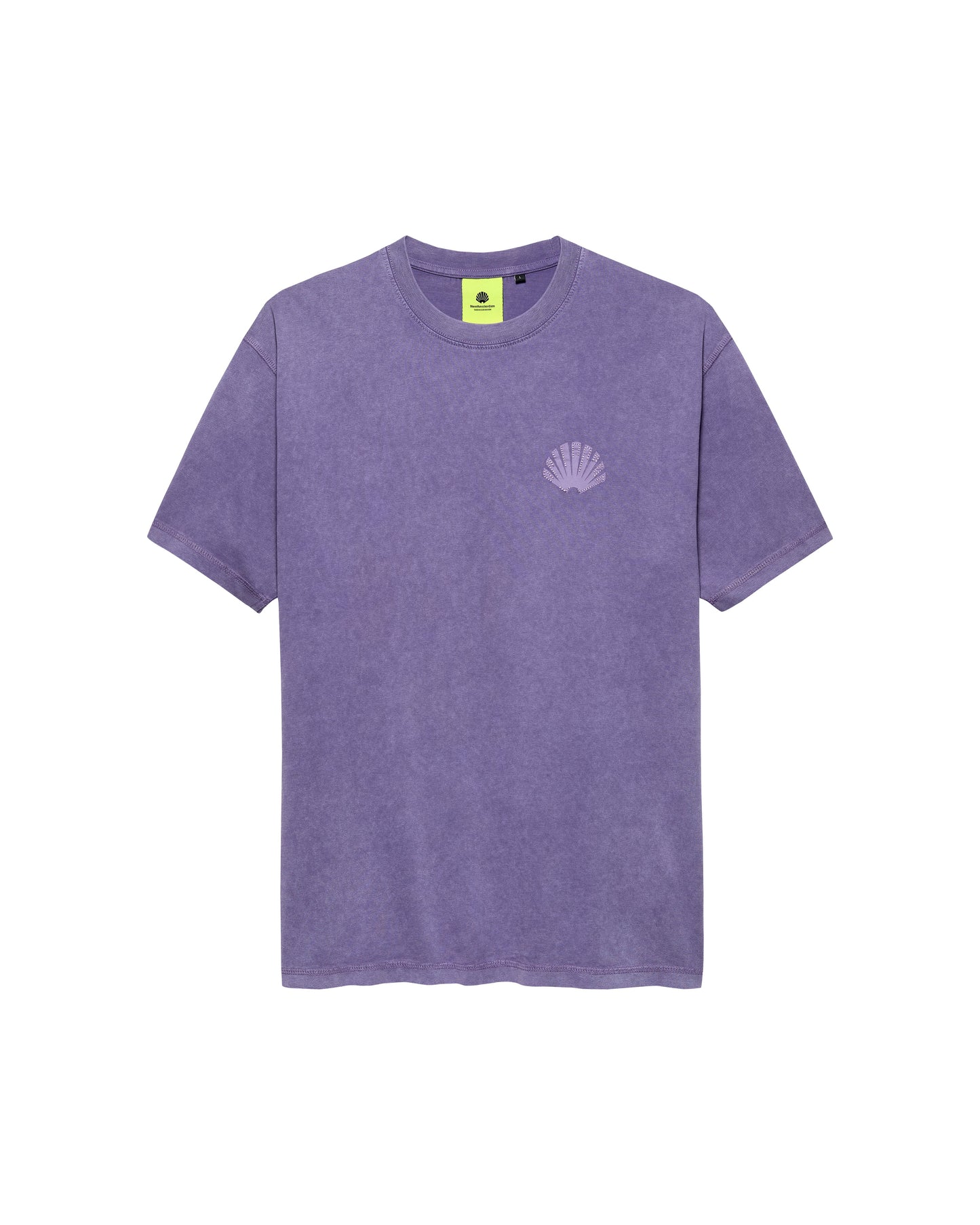 LOGO TEE WASHED EMBRO PURPLE HAZE