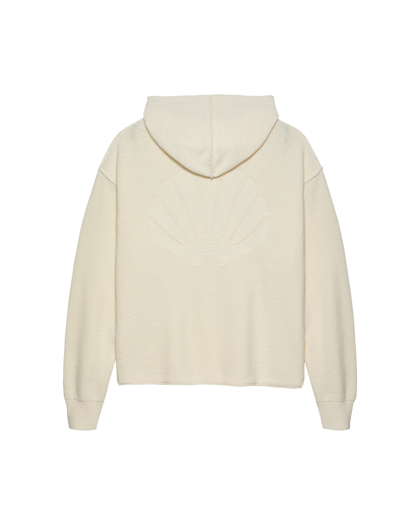 KNITTED HOODIE WHITE