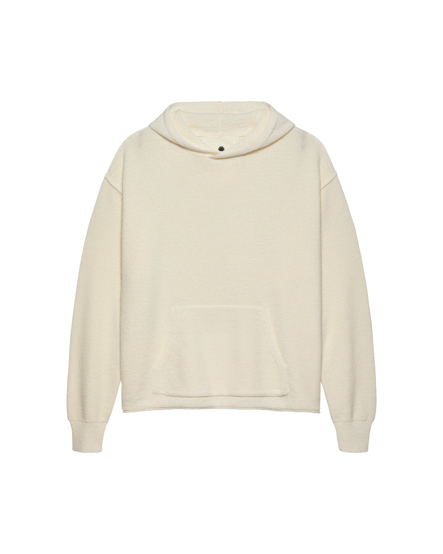 KNITTED HOODIE WHITE