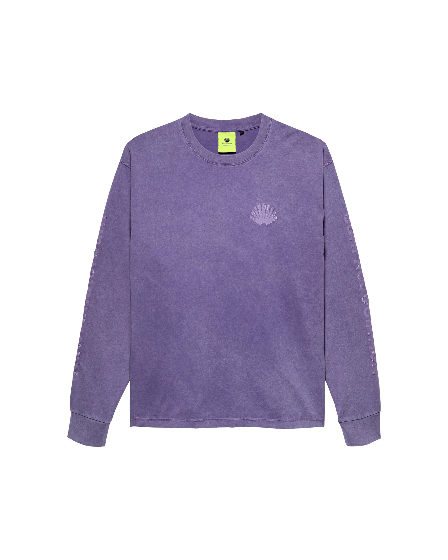 LOGO LONGSLEEVE WASHED EMBRO PURPLE HAZE