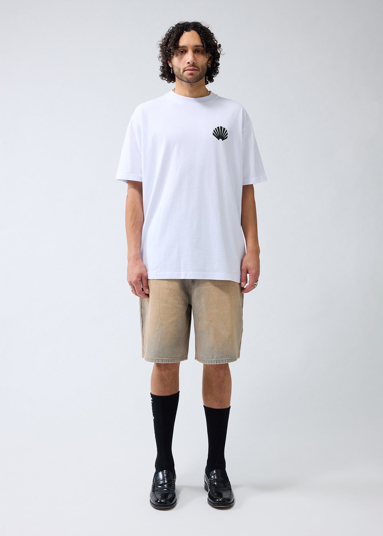 LOGO TEE WHITE/BLACK