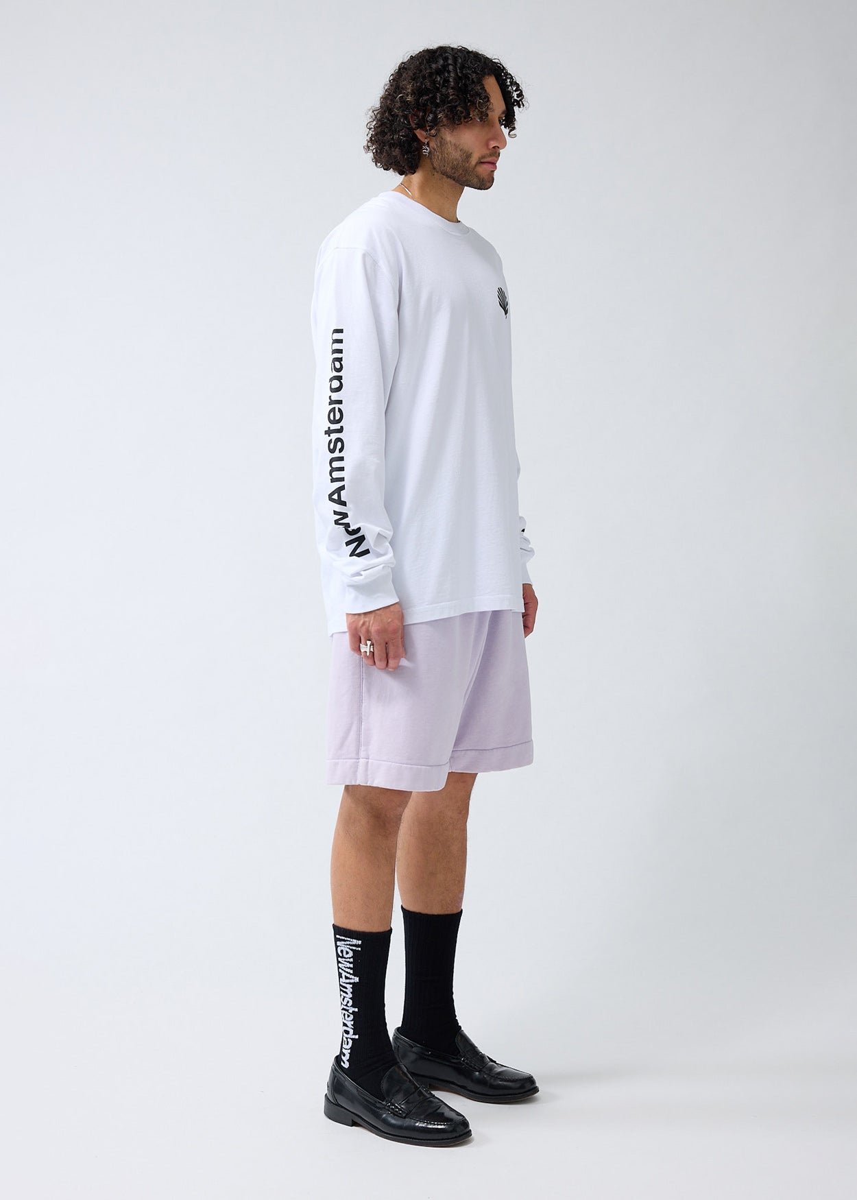 LOGO LONGSLEEVE WHITE/BLACK