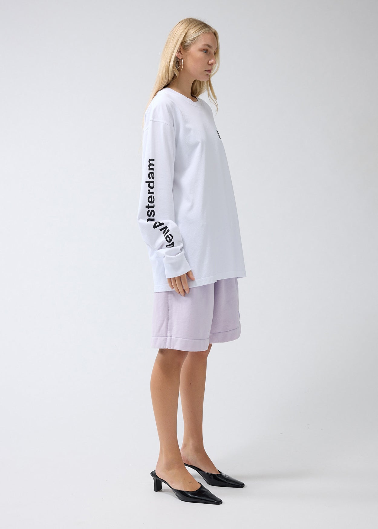 LOGO LONGSLEEVE WHITE/BLACK
