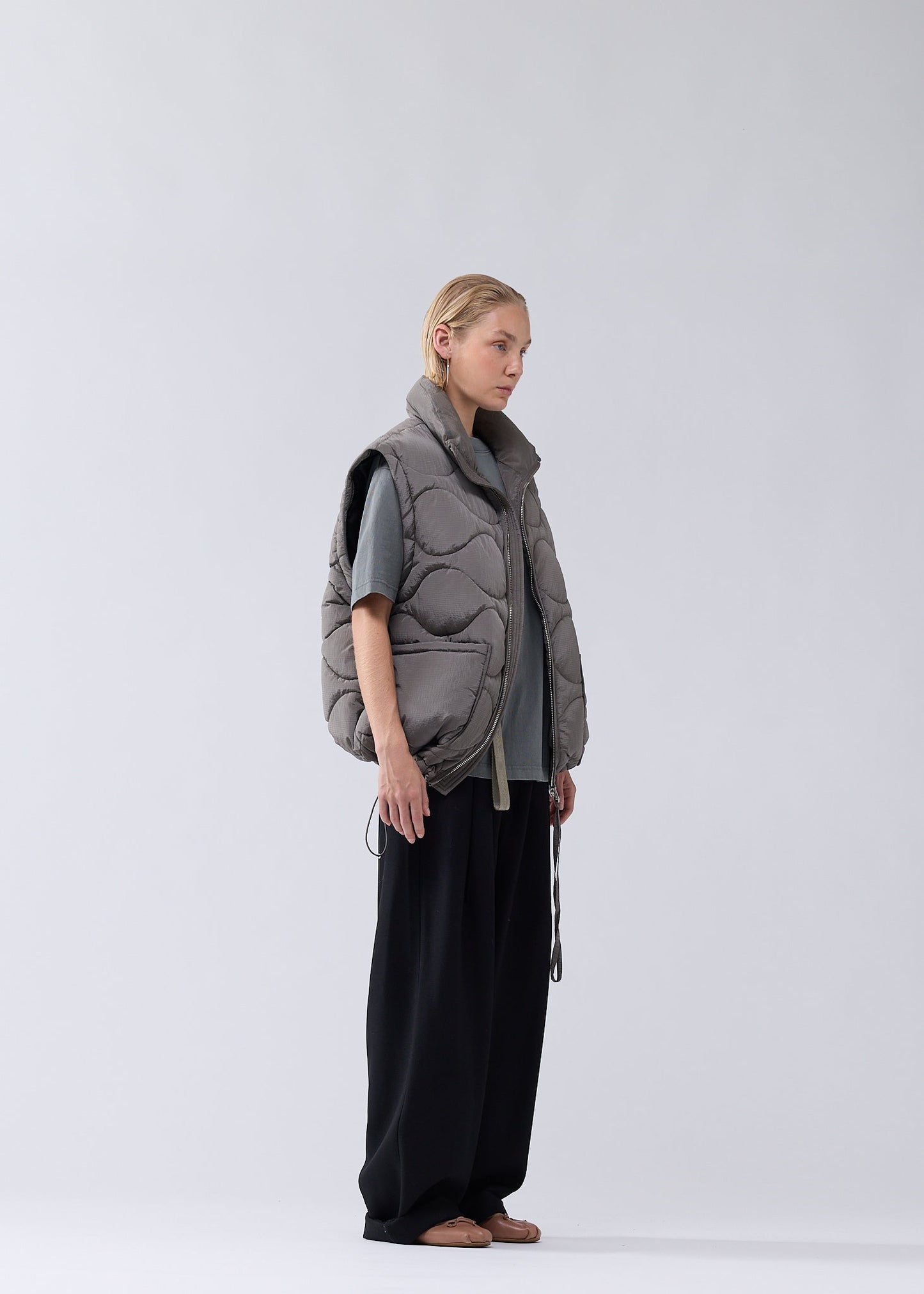 DETACHABLE JACKET DARK TAUPE