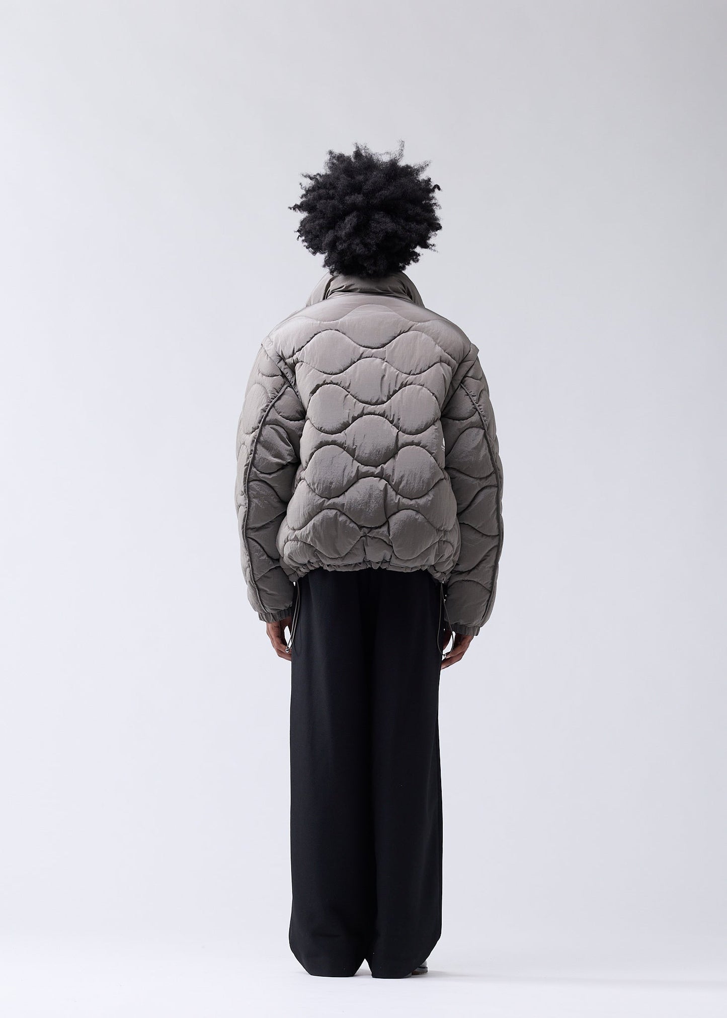 DETACHABLE JACKET DARK TAUPE