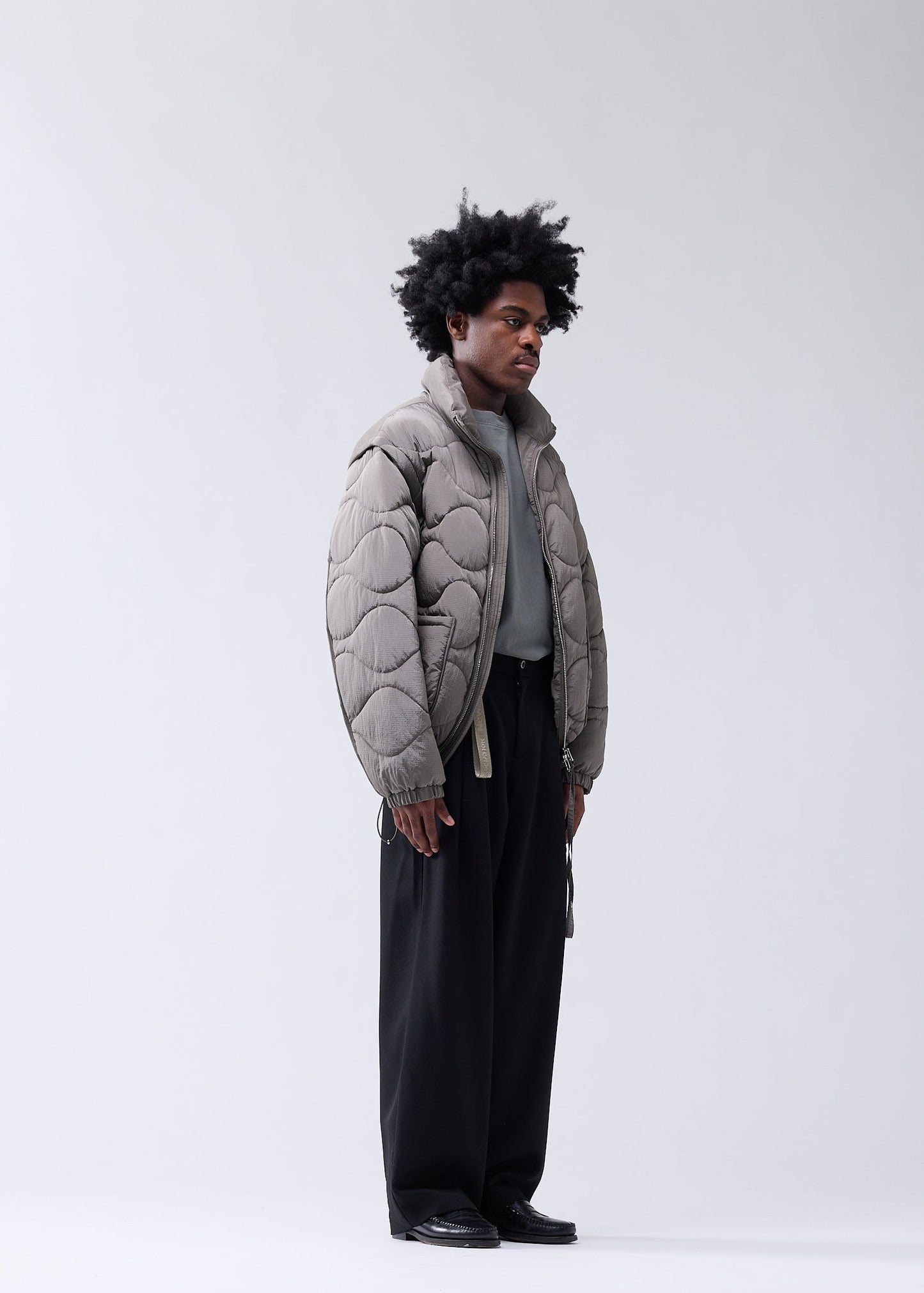 DETACHABLE JACKET DARK TAUPE
