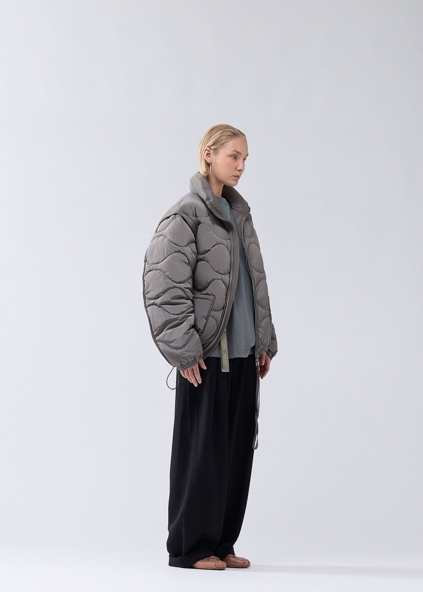 DETACHABLE JACKET DARK TAUPE