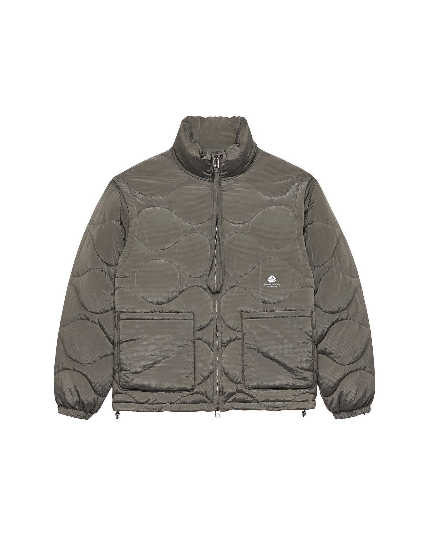 DETACHABLE JACKET DARK TAUPE