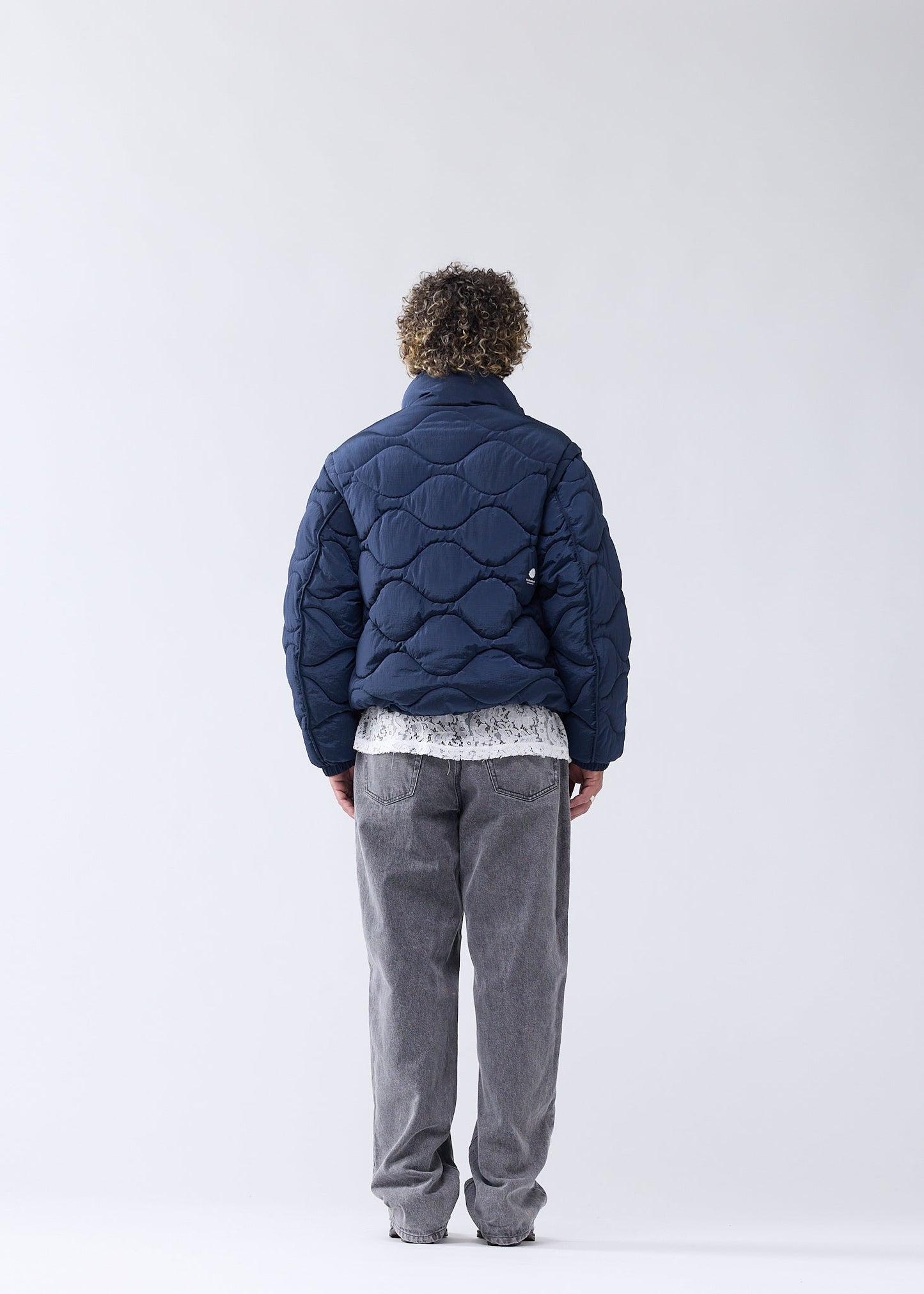DETACHABLE JACKET MARINE BLUE