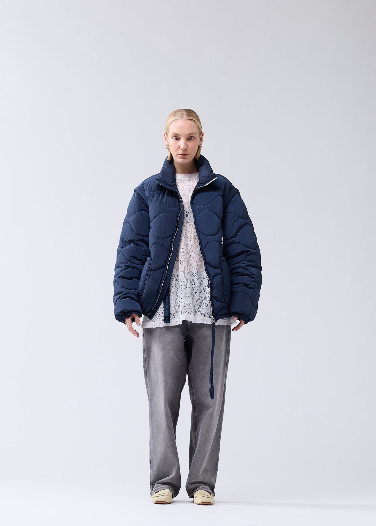 DETACHABLE JACKET MARINE BLUE