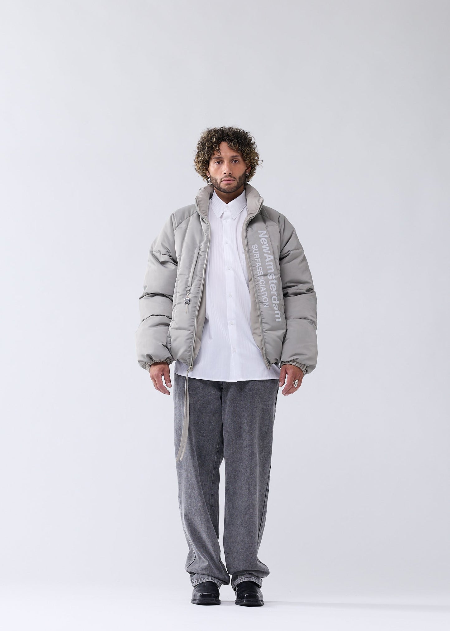 REVERSIBLE SAFETY JACKET SILVER SAND