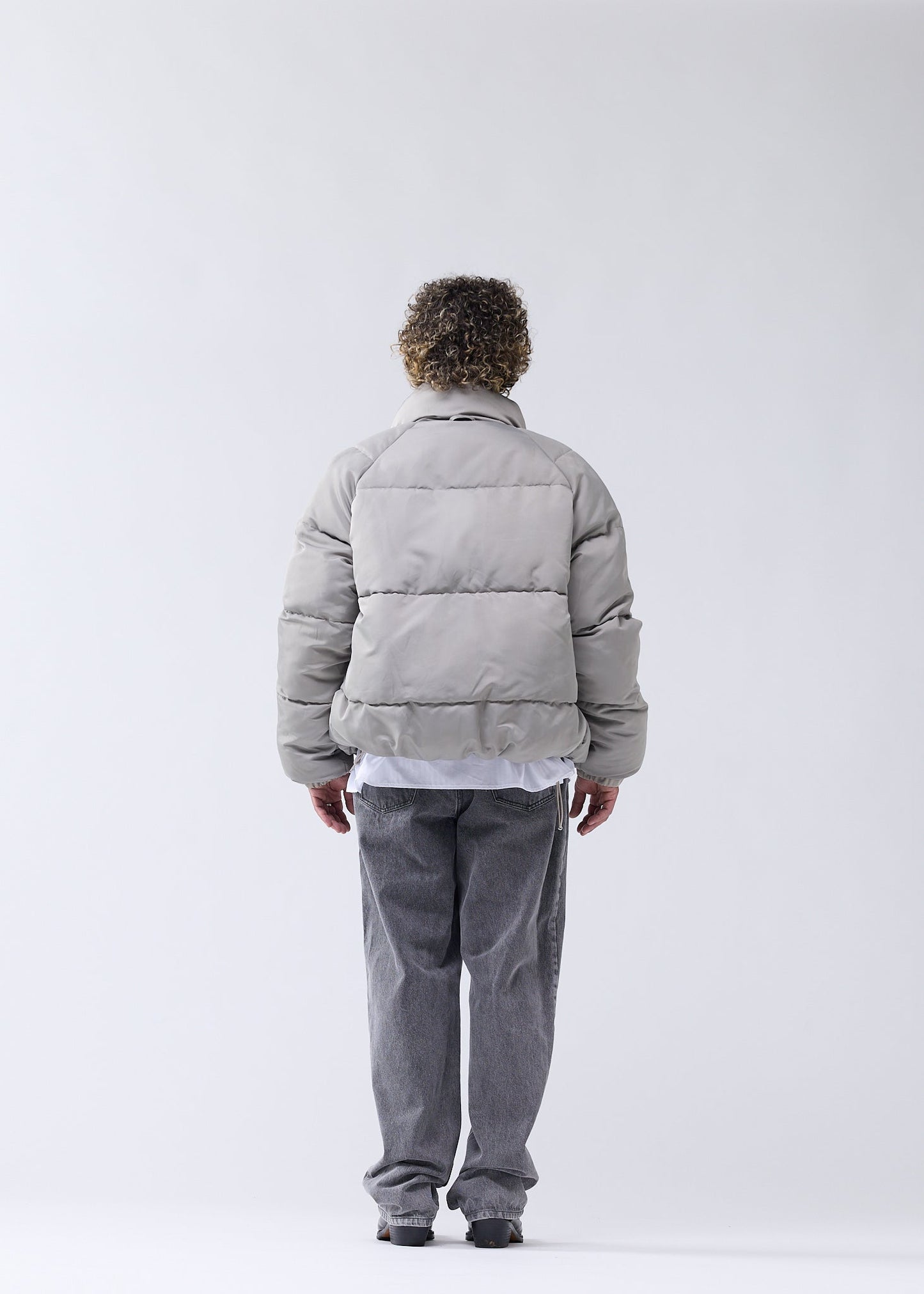 REVERSIBLE SAFETY JACKET SILVER SAND