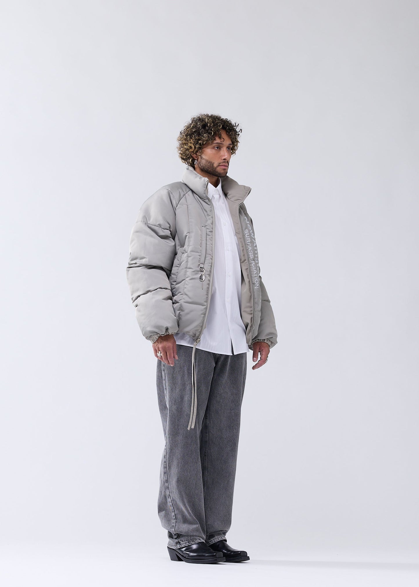 REVERSIBLE SAFETY JACKET SILVER SAND