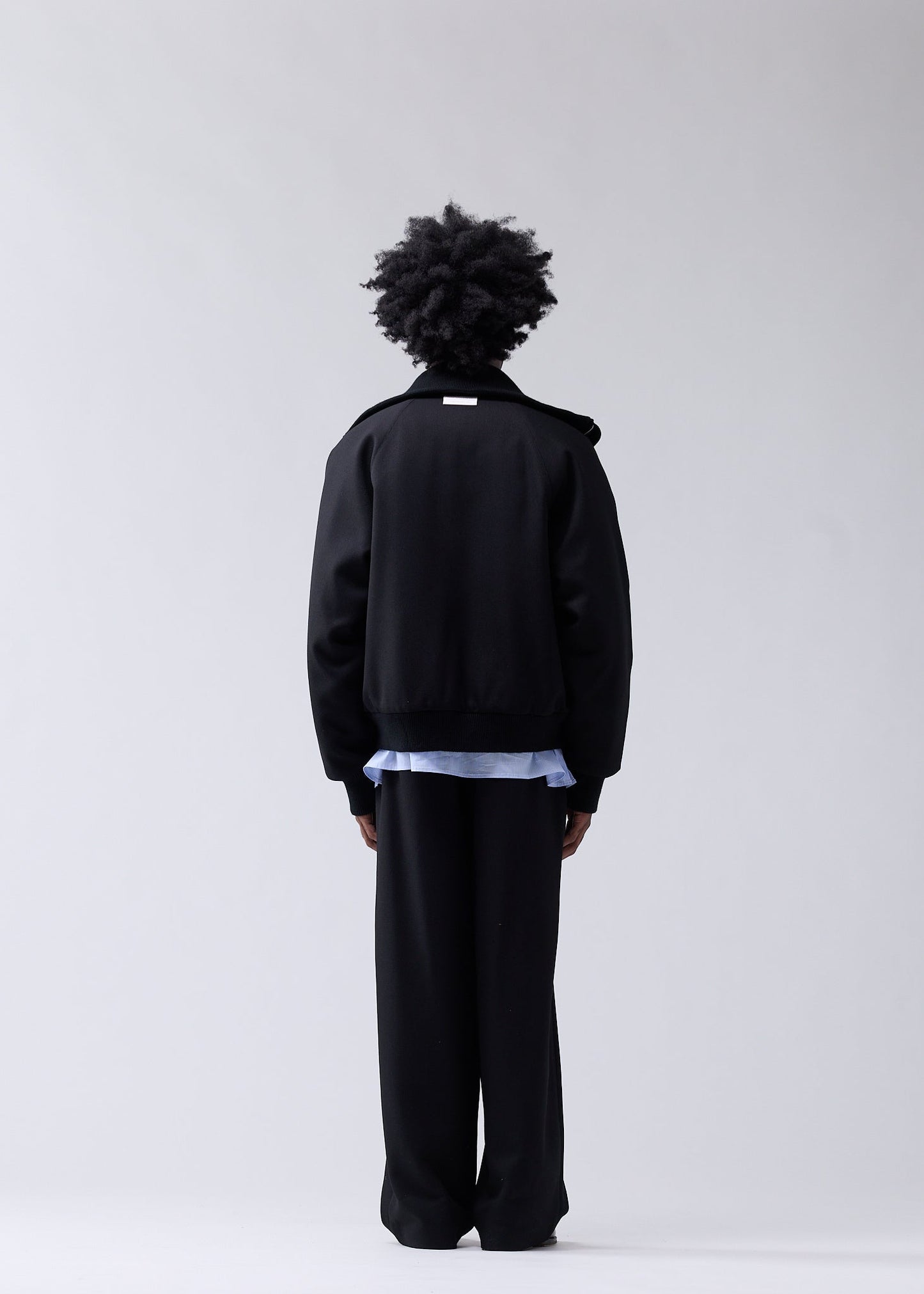 WOOL BOMBER JACKET BLACK