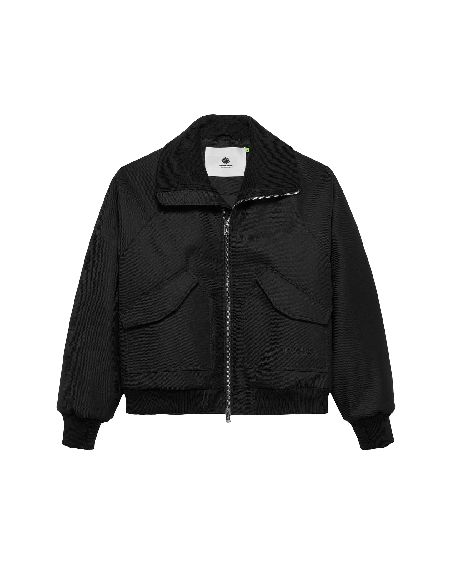 WOOL BOMBER JACKET BLACK
