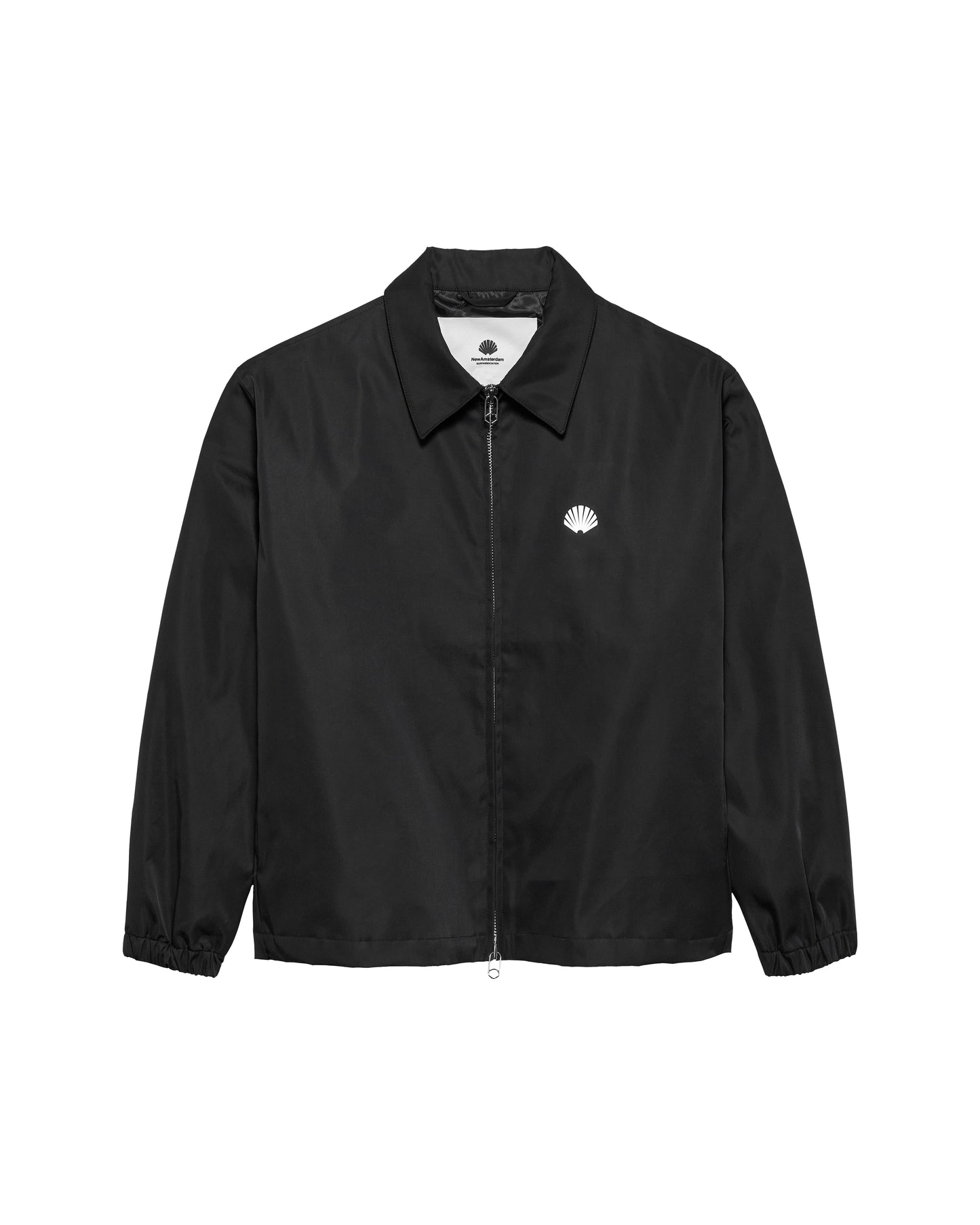 NYLON COACH JACKET BLACK