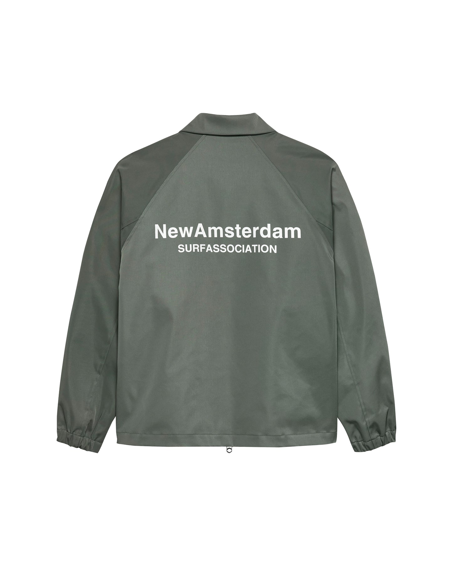 NYLON COACH JACKET SHARK GREEN