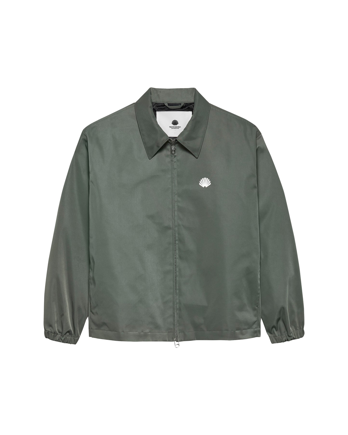 NYLON COACH JACKET SHARK GREEN