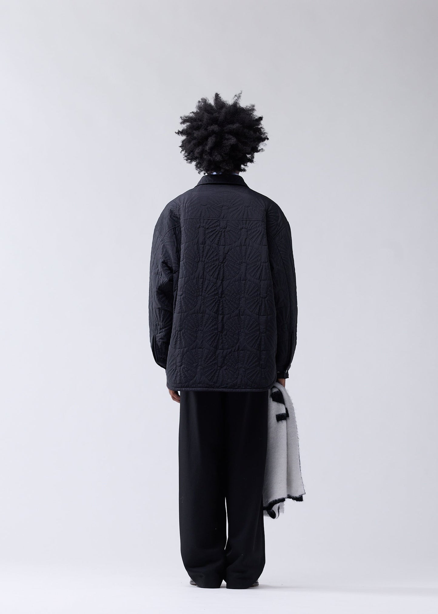 QUILTED OVERSHIRT BLACK