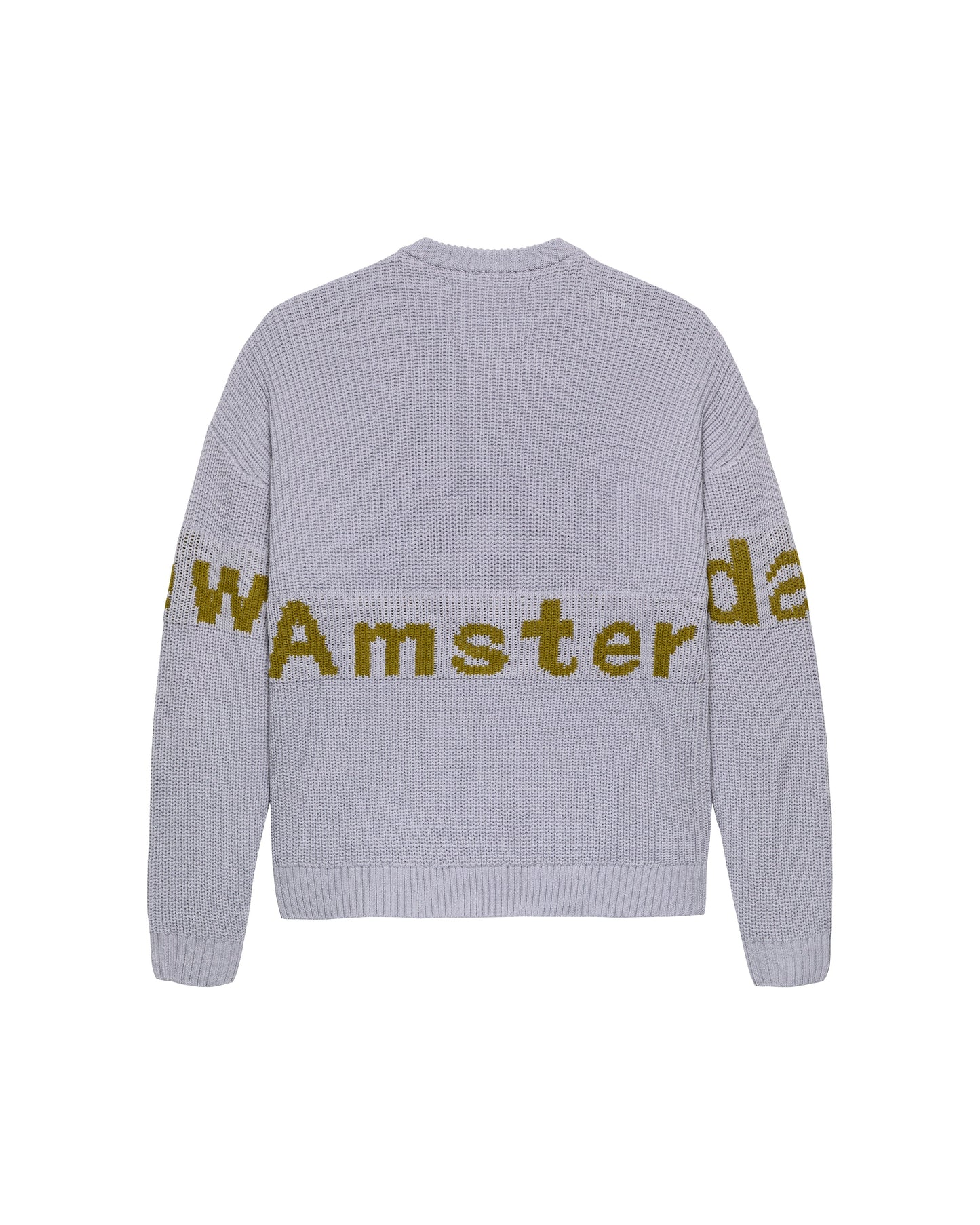 NAME CREW KNIT SEA FOG/MOSS