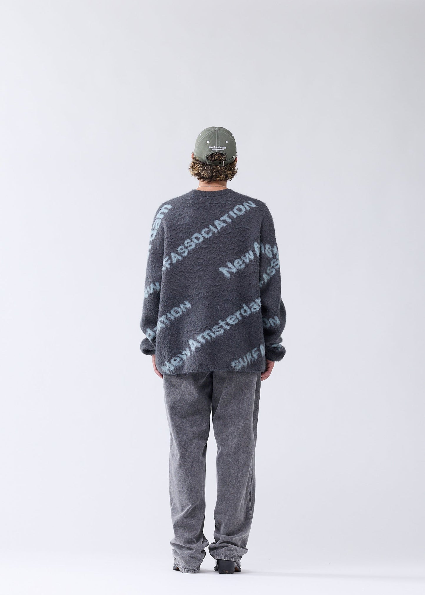 JACQUARD KNIT SHARK GREEN/TEAL