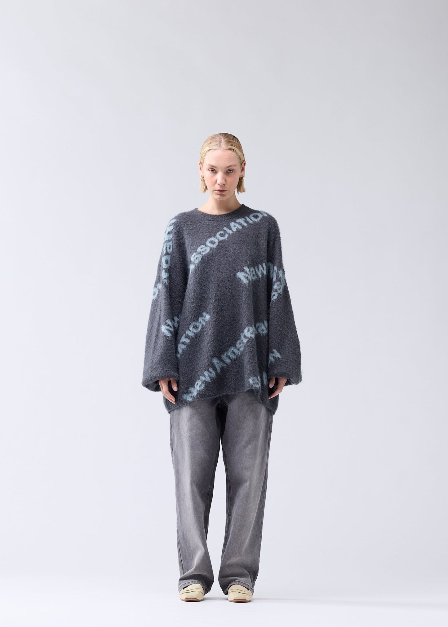 JACQUARD KNIT SHARK GREEN/TEAL