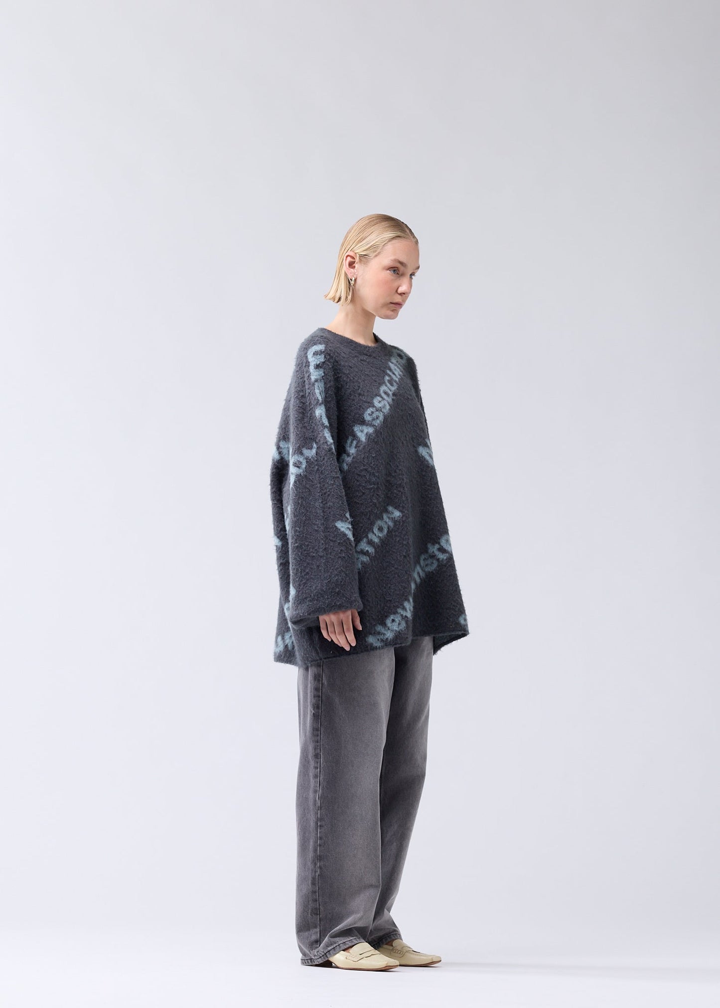 JACQUARD KNIT SHARK GREEN/TEAL