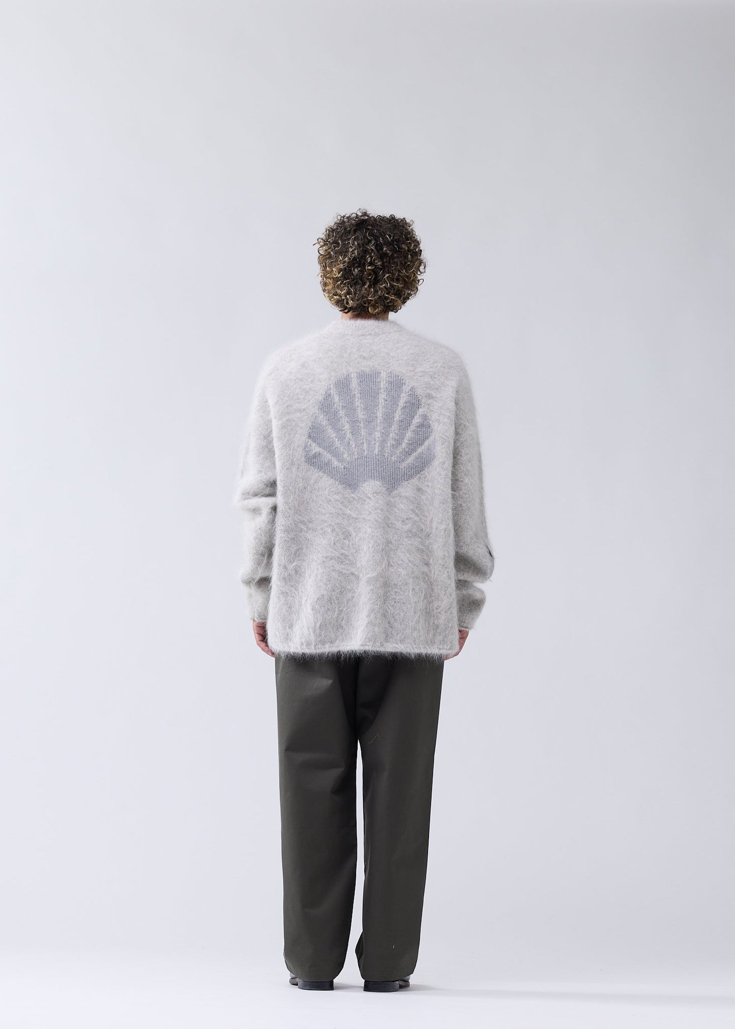ALPACA BLEND CREWNECK GREY