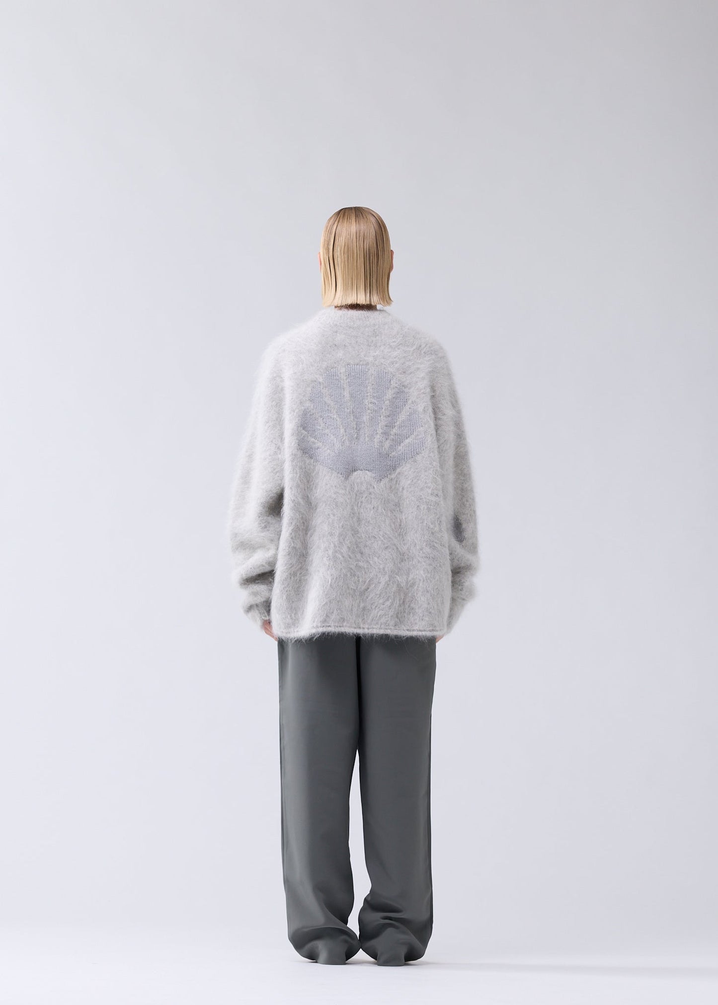 ALPACA BLEND CREWNECK GREY