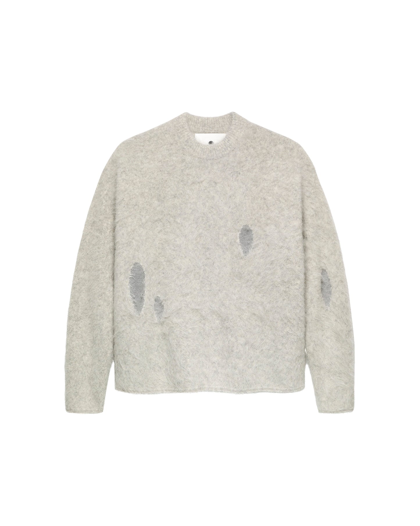 ALPACA BLEND CREWNECK GREY