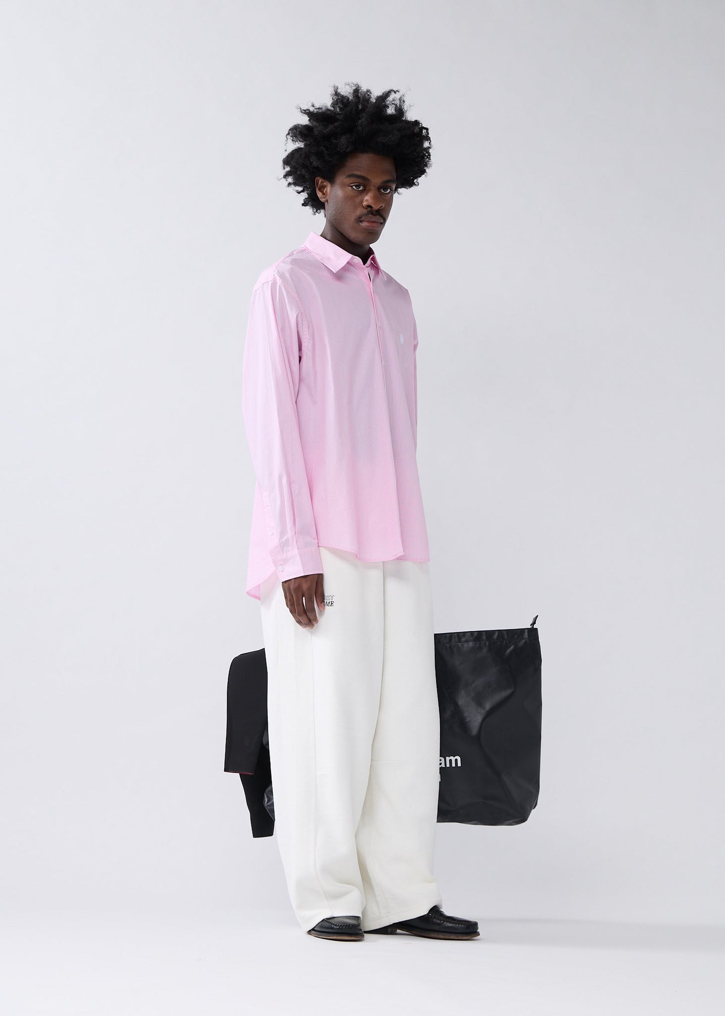BEACH SHIRT PINK/WHITE