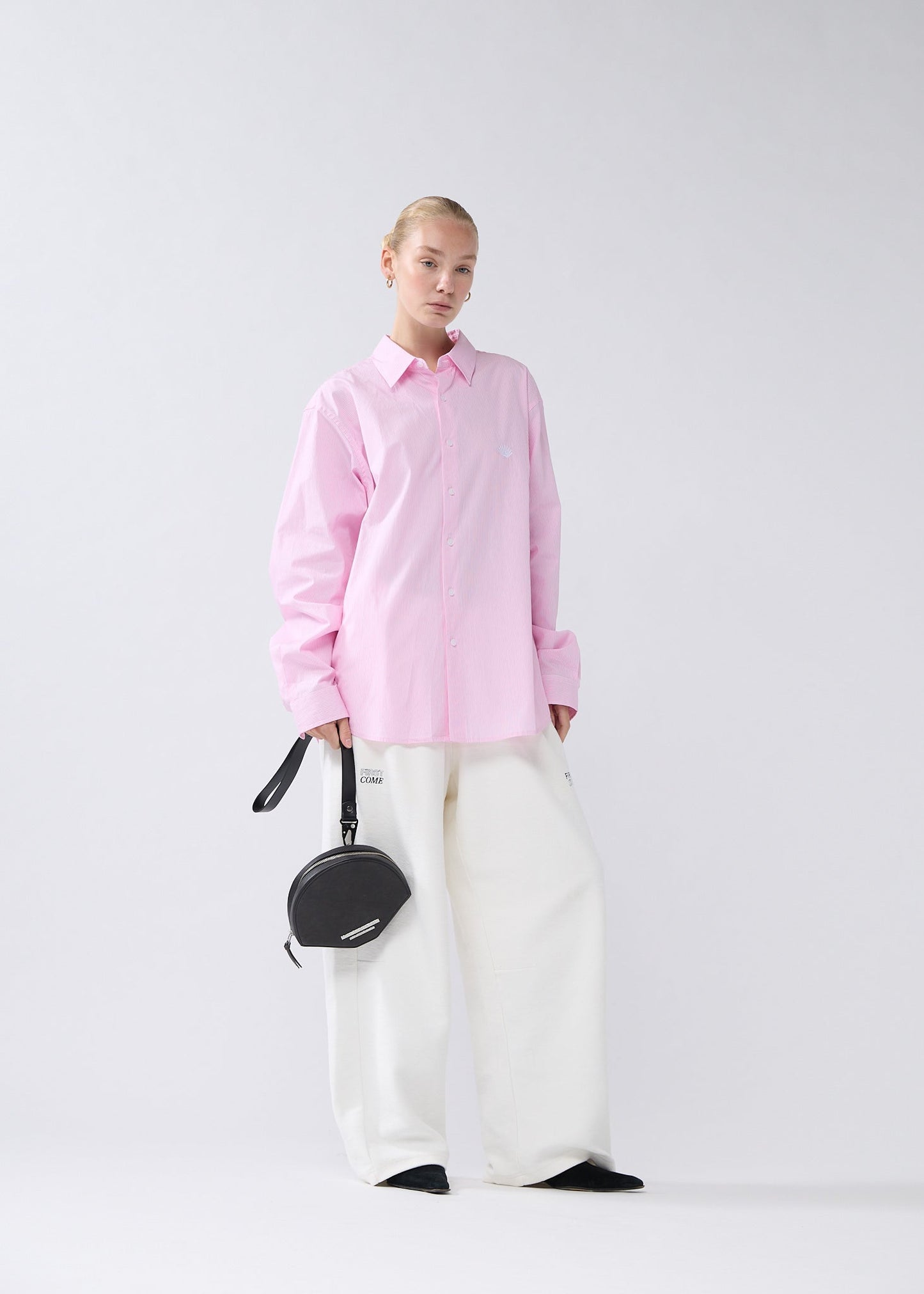 BEACH SHIRT PINK/WHITE