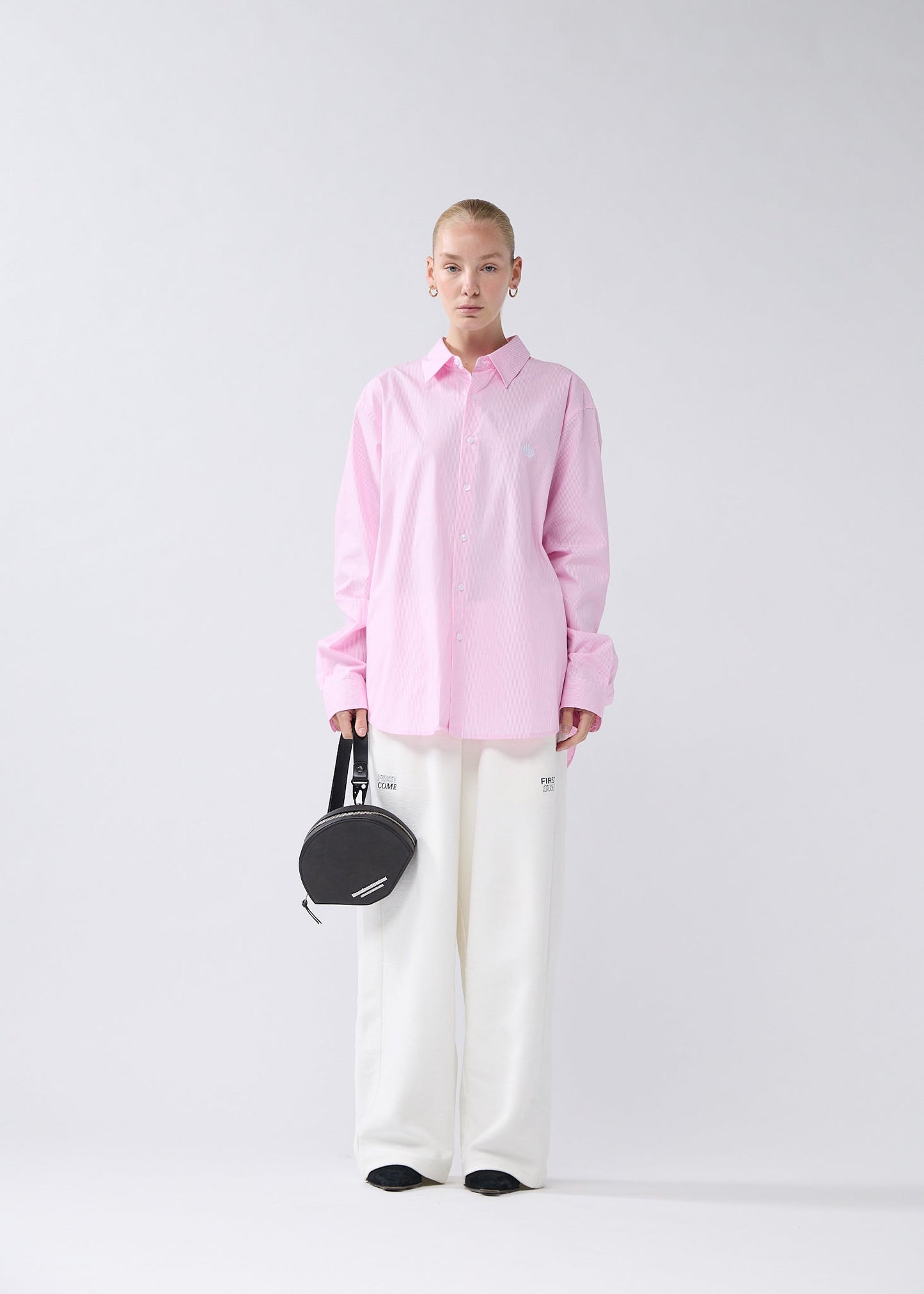 BEACH SHIRT PINK/WHITE