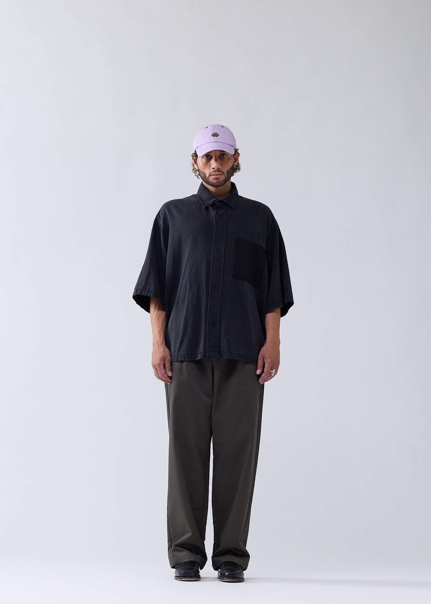 DENIM SHIRT WASHED BLACK
