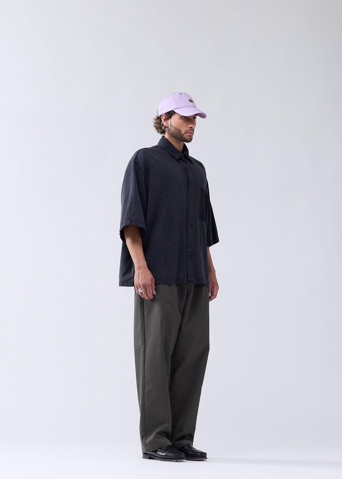 DENIM SHIRT WASHED BLACK