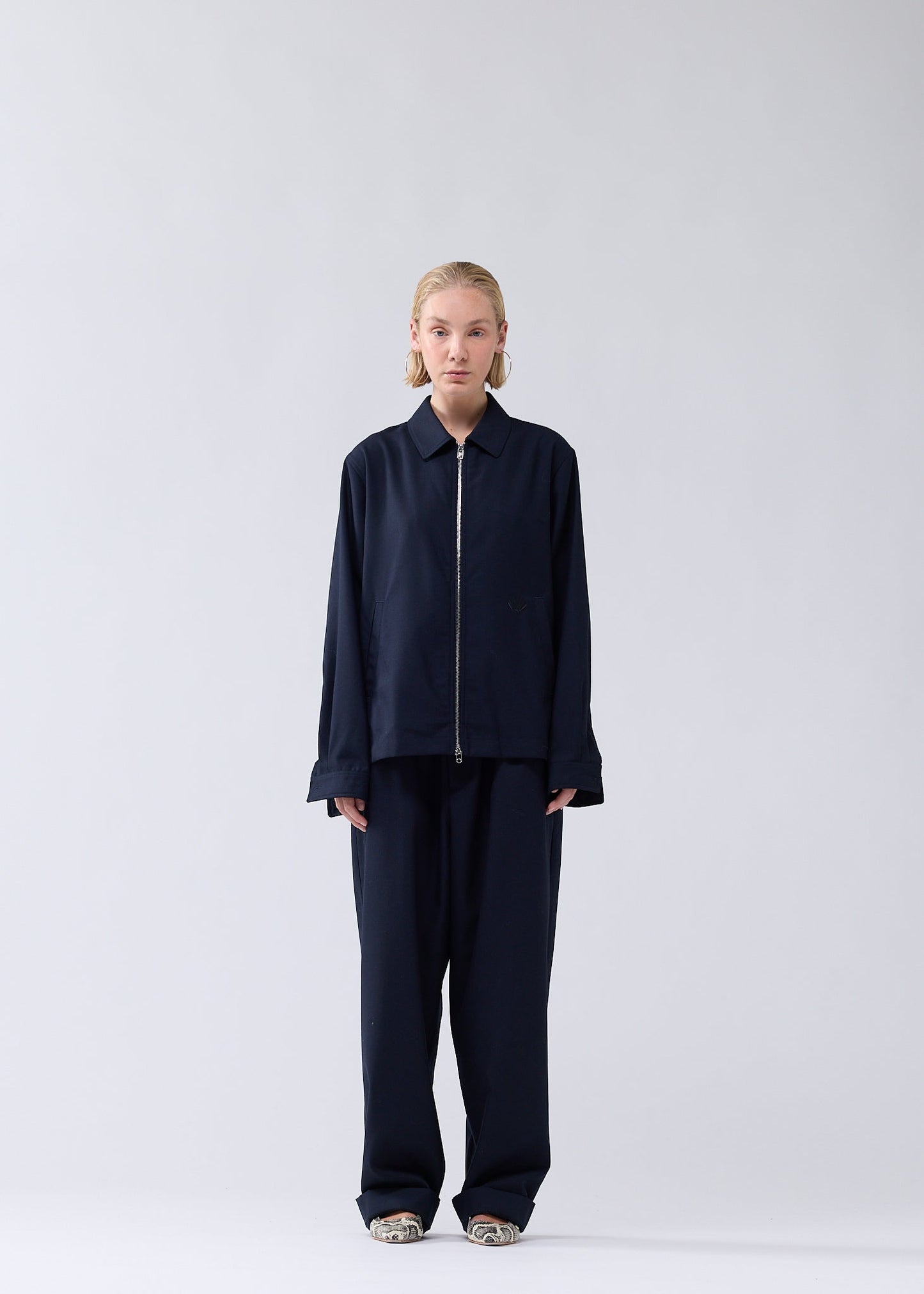 LINED WOOL OVERSHIRT NIGHT