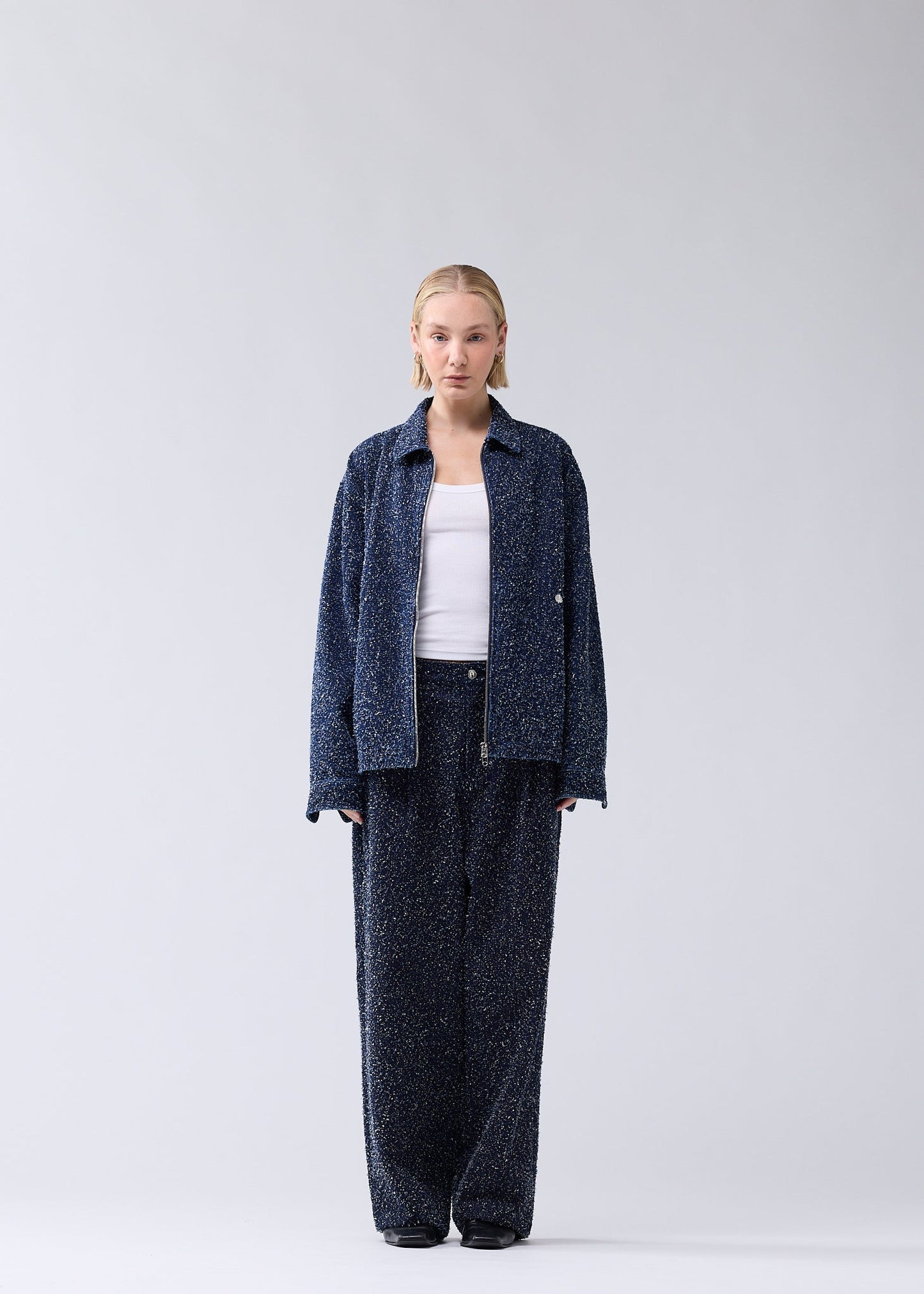 SPRAY OVERSHIRT DENIM BLUE