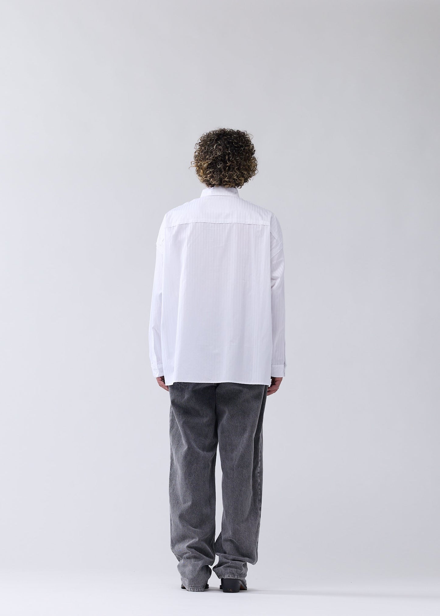 RAW EDGE FLUID SHIRT WHITE