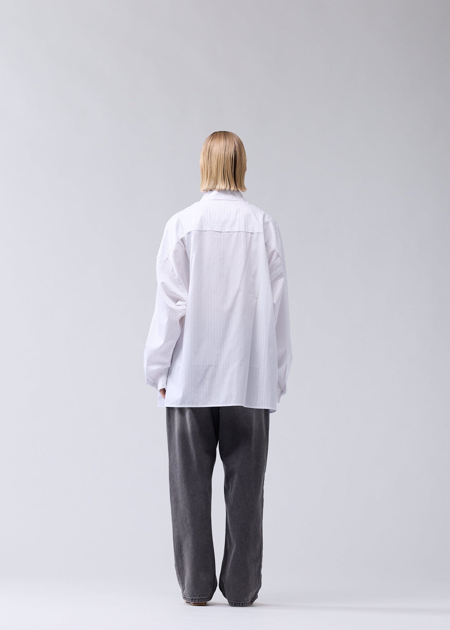 RAW EDGE FLUID SHIRT WHITE