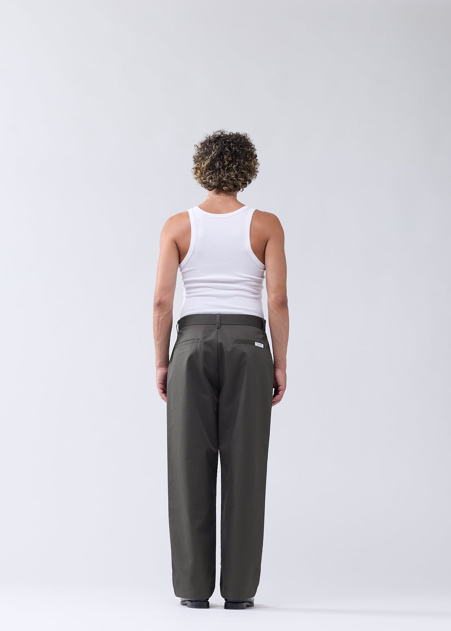 REWORKED TROUSERS OLIVE