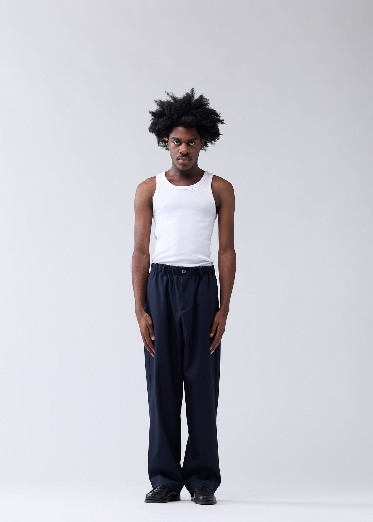 WOOL WORK TROUSERS NIGHT