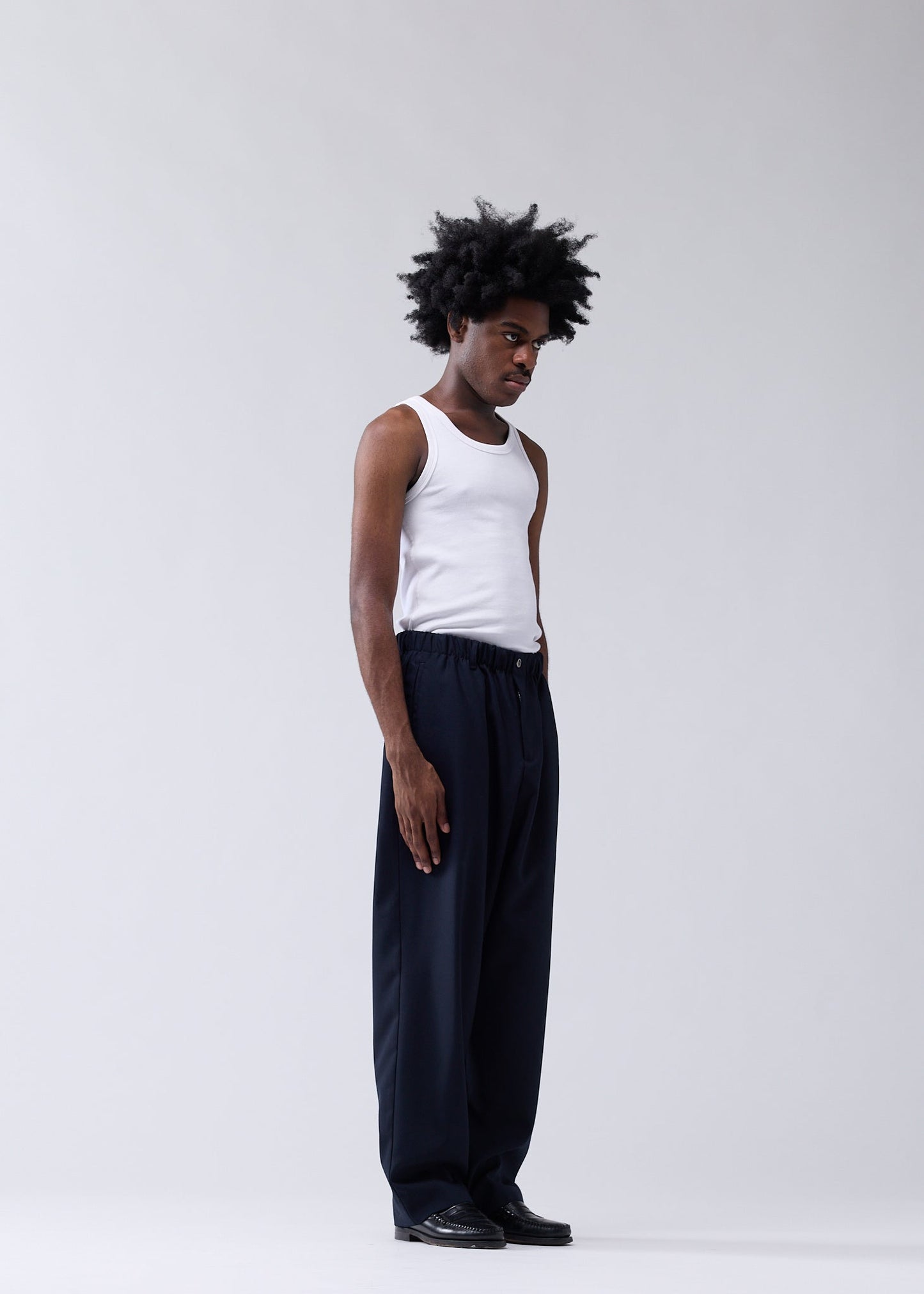 WOOL WORK TROUSERS NIGHT